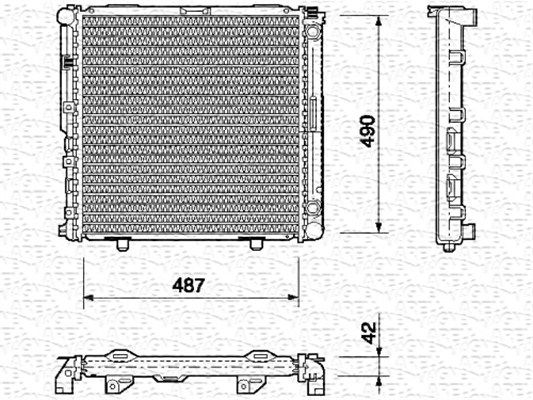 MAGNETI MARELLI Radiaator,mootorijahutus 350213690000